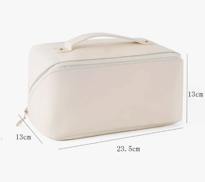 Personalised PU Lay Flat Toiletry Case