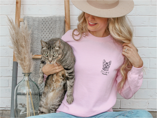 Personalised Cat Mum Sweatshirt