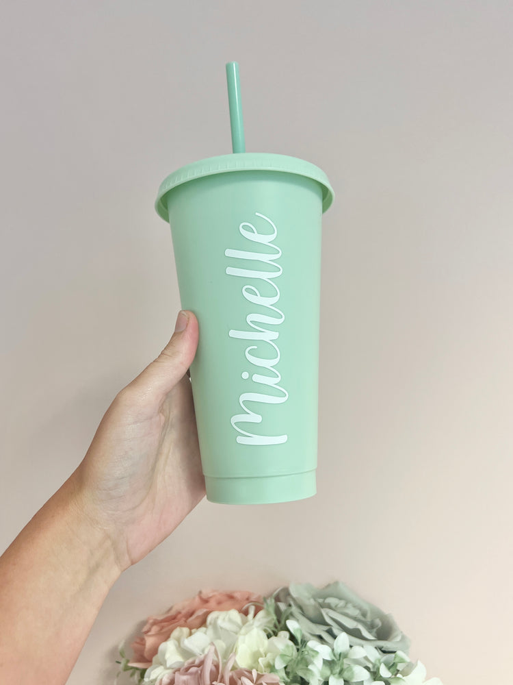 Personalised Cup with straw