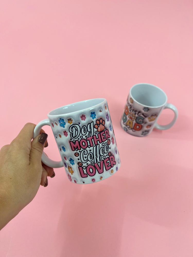 Dog Mother Coffee Lover 3d Style Mug