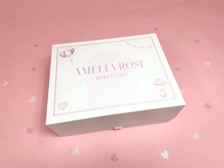 Personalised Luxury Large Magnetic Baby Gift Box