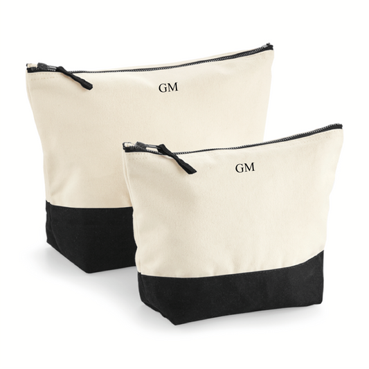 Personalised Monochrome Accessory Bag