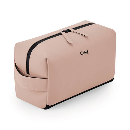 Personalised Monogrammed Matte Toiletry / Accessory Case