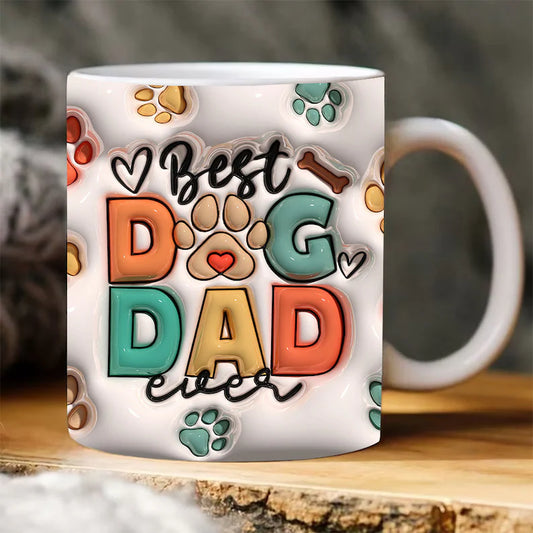 Best Dog Dad Ever 3d Style Mug