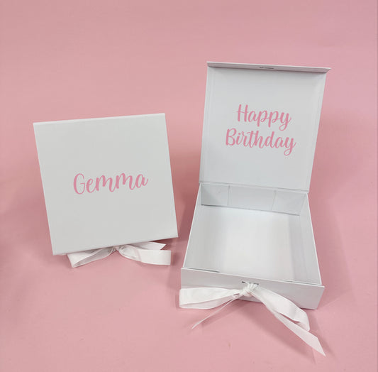 Personalised Square Gift Box
