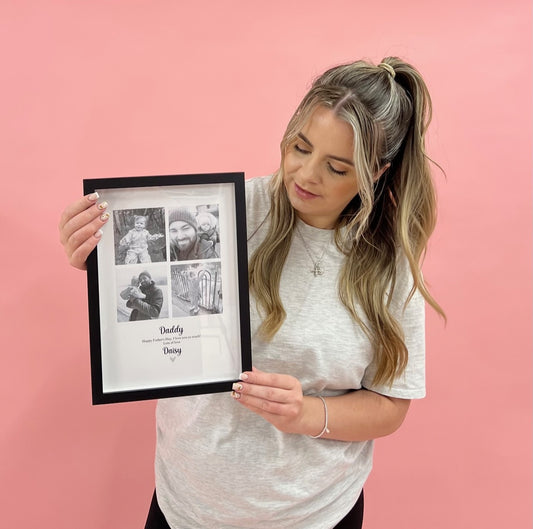Personalised Black & White Photo Frame and Print