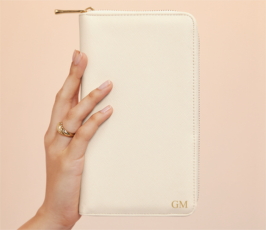 Personalised Monogram Travel Jewellery Case