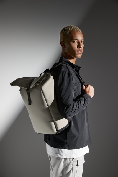 Personalised Monogrammed Matte Roll Top Backpack