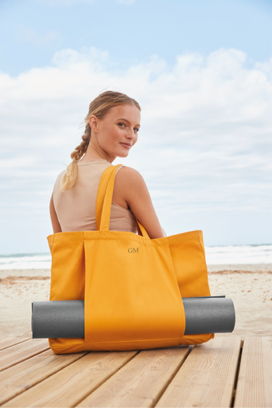 Personalised Organic Yoga Mat Tote Bag