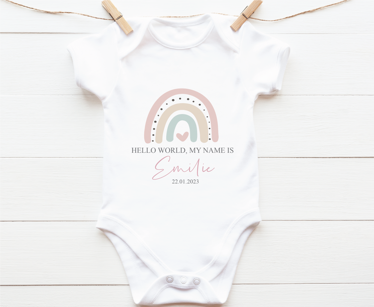 Hello World Baby Vest