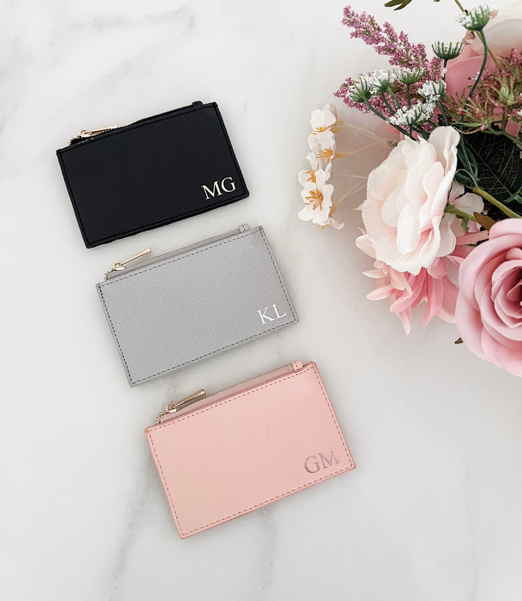 Personalised Monogram Coin Purse / Card Holder