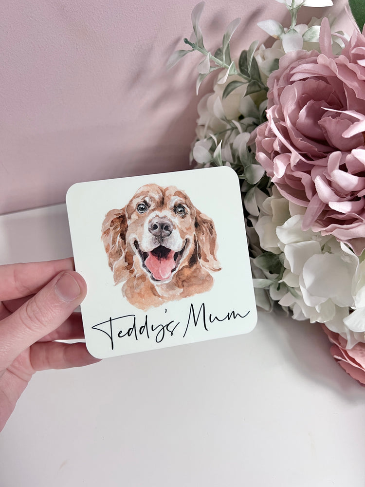 Personalised Dog Mum Coaster