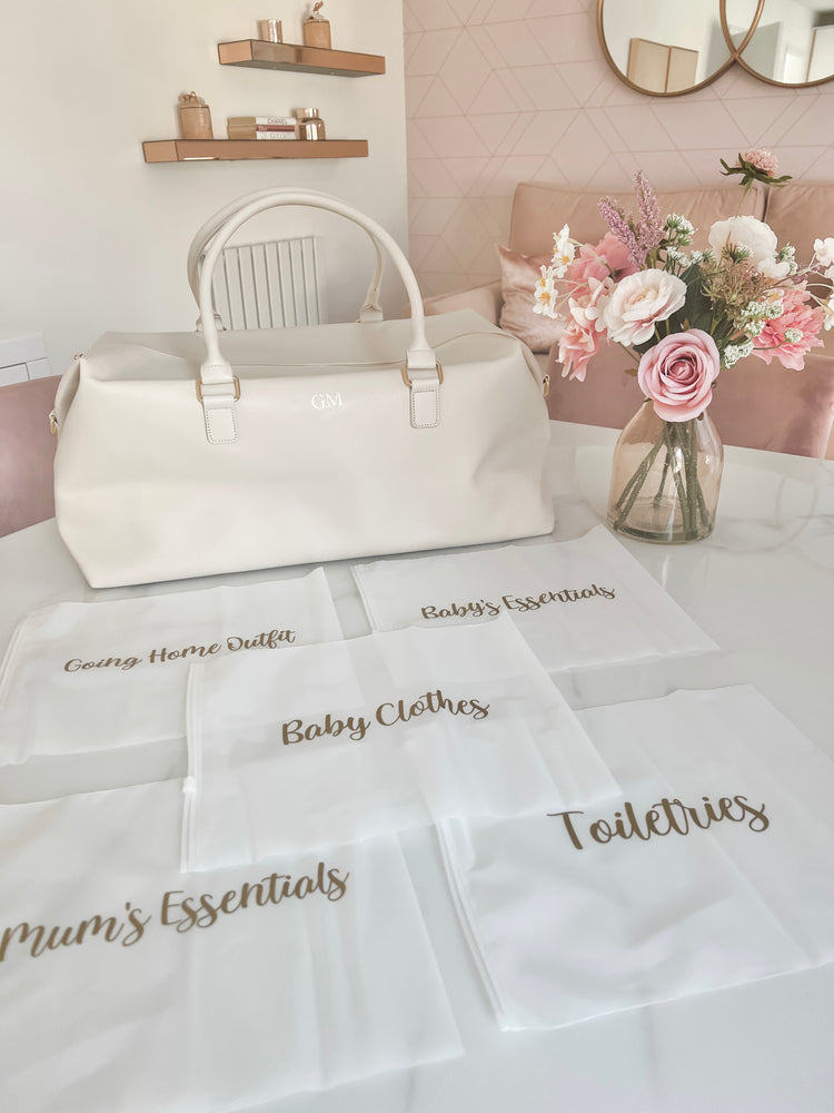 Maternity / Hospital Bag gift set with 5 organisers