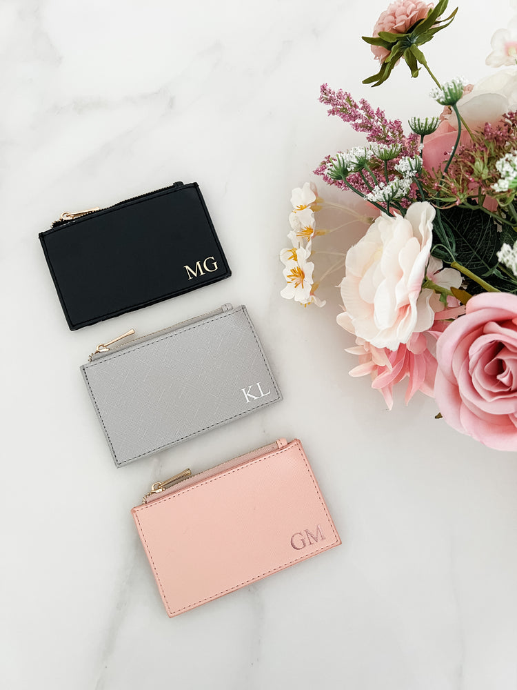 Personalised Monogram Coin Purse / Card Holder