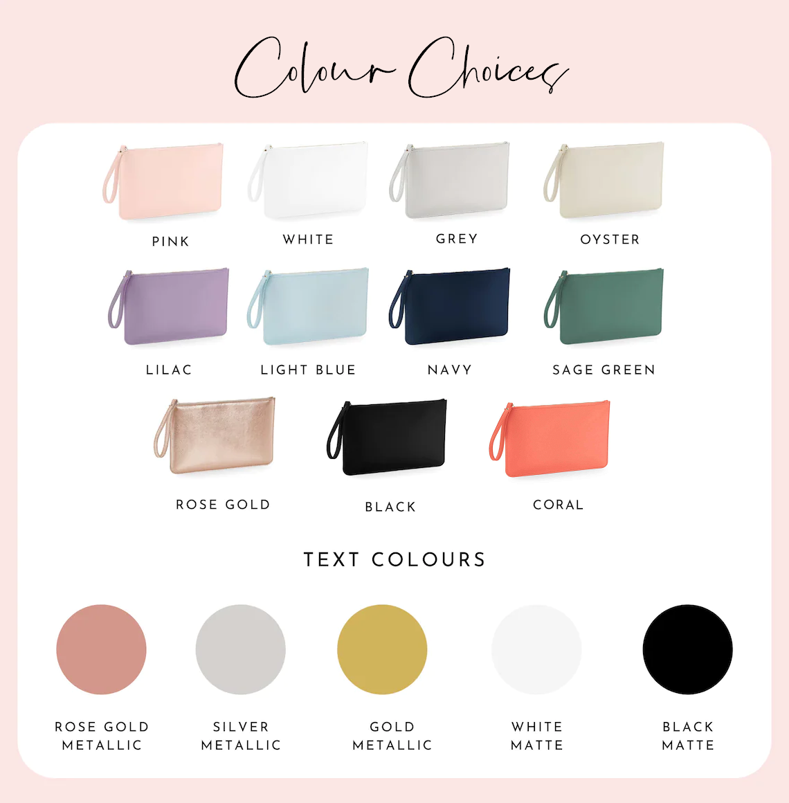 Personalised Monogram Clutch Bag