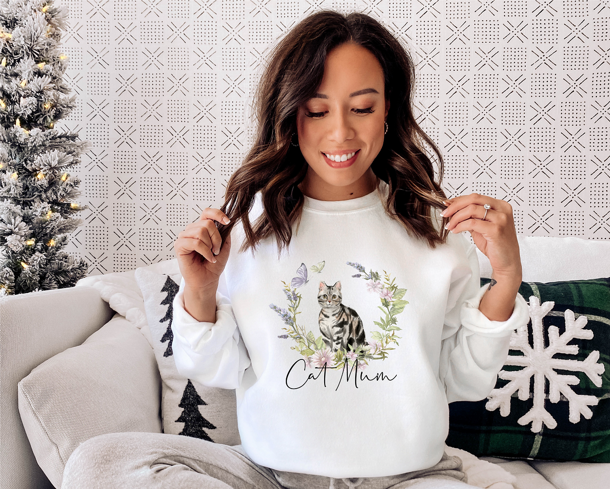 Personalised cat mum jumper